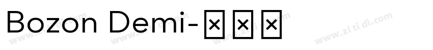 Bozon Demi字体转换